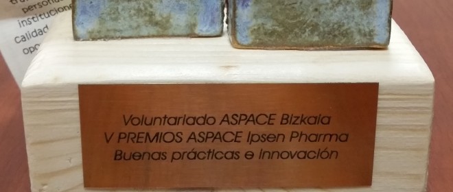 El servicio de voluntariado de Aspace Bizkaia premio Aspace a las Buenas Prácticas