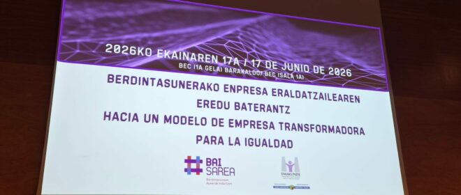 Aspace Bizkaia participa en la presentación de la nueva estrategia de Bai Sarea
