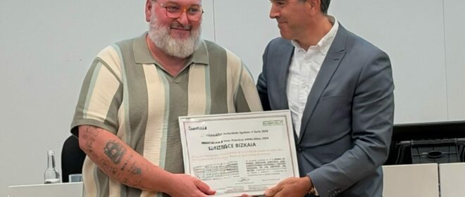 Aspace Bizkaia recibe el V Premio Buenas Prácticas bINKLUSIon por su sistema de evaluación y mejora de la conciliación